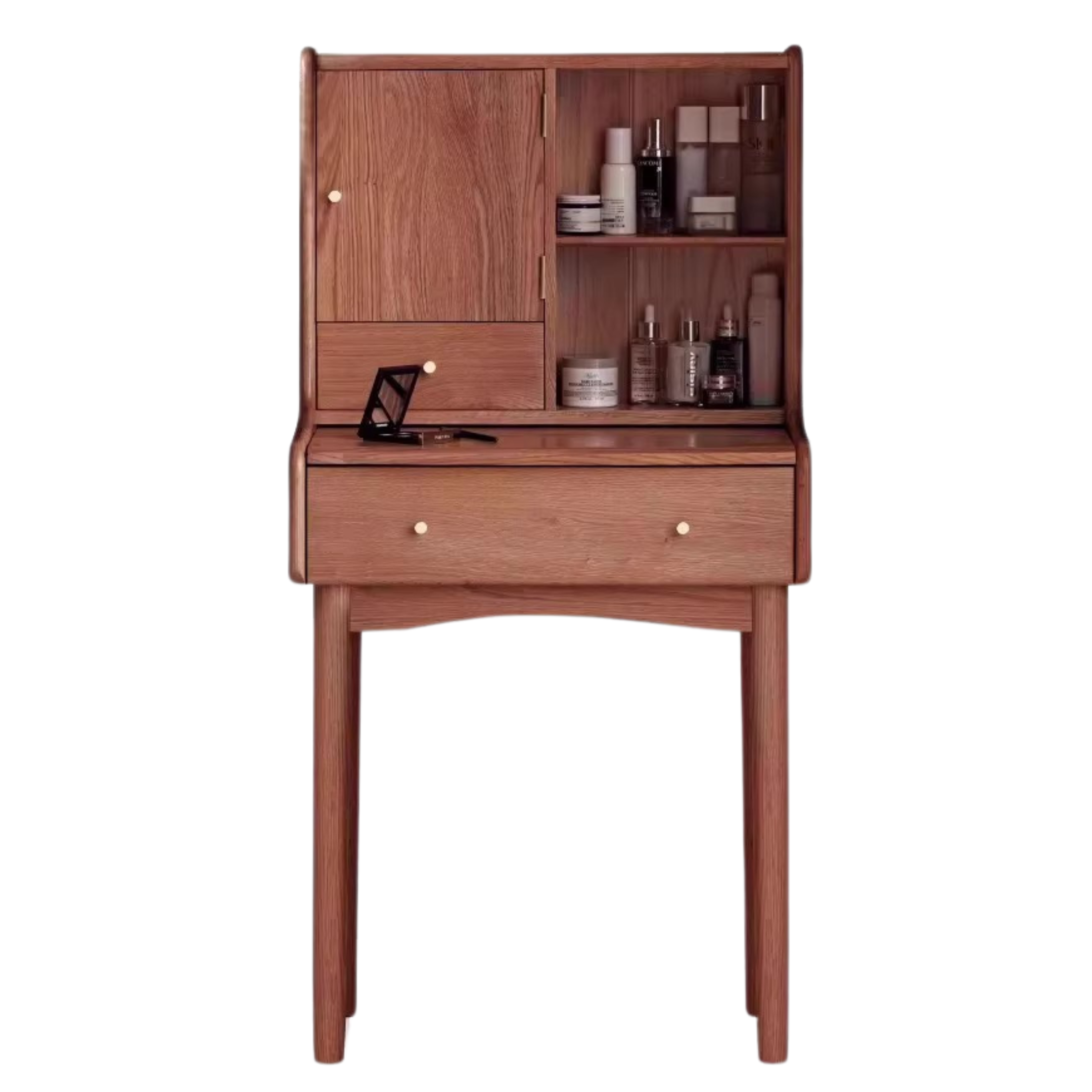 Oak Solid Wood, Solid Rubberwood Vanity Table, Makeup Table.