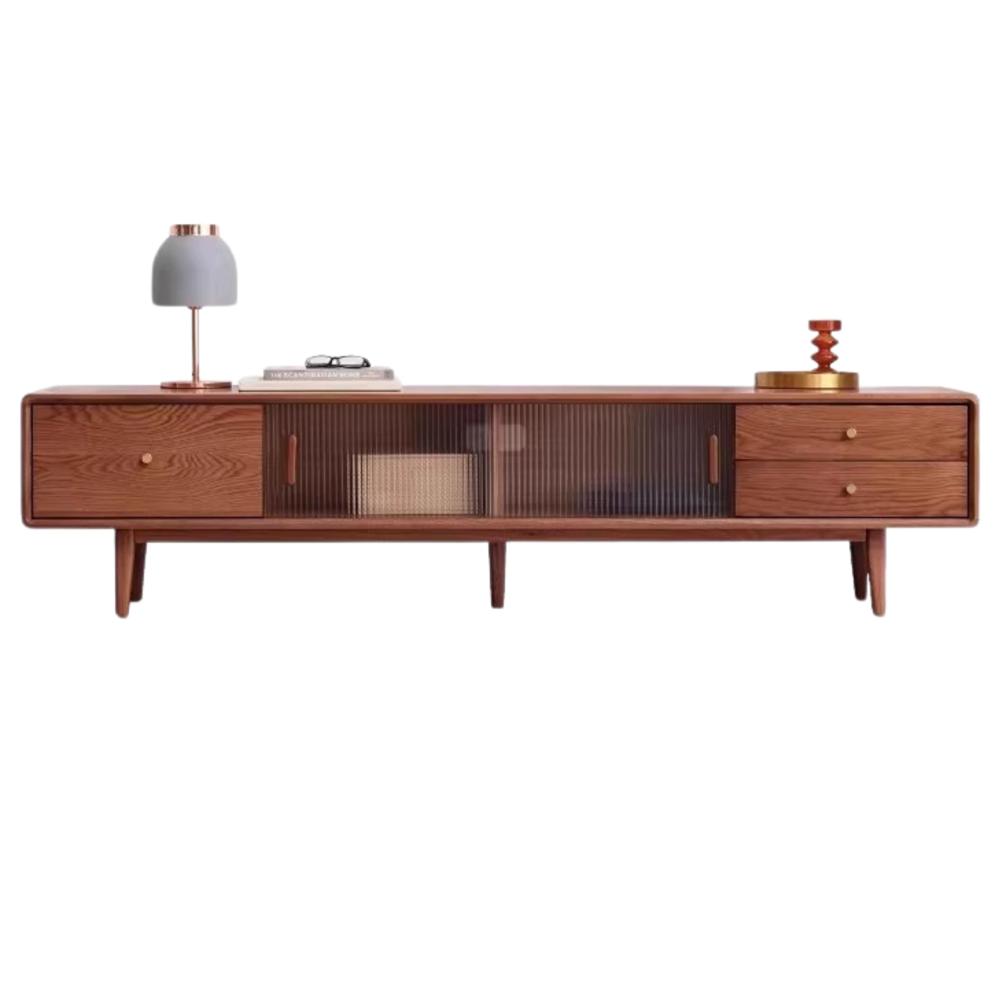 Oak Solid Wood Nordic Modern TV Stand