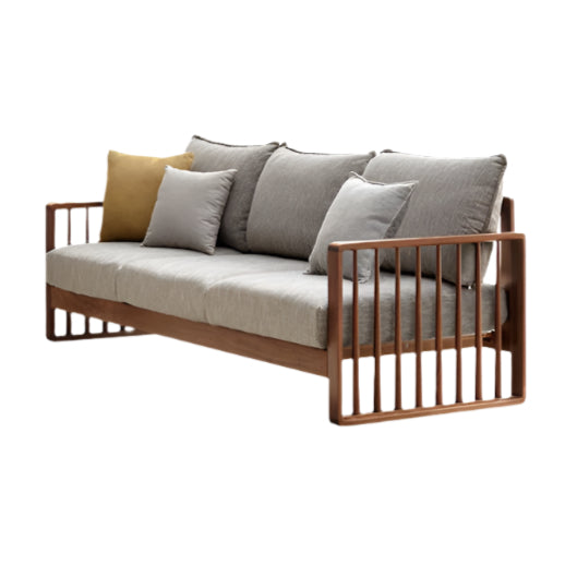 Ash Solid Wood Corner Modern Simple Sofa.