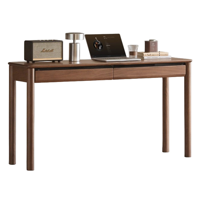 Black Walnut Solid Wood Light Luxury With Drawer Desk