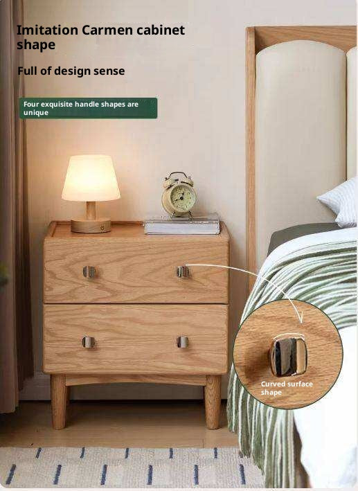 Oak Solid Wood Modern Minimalist Nightstand