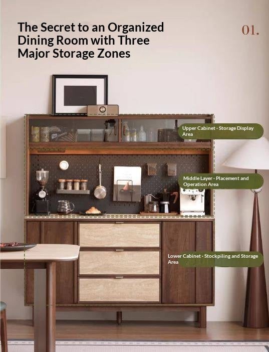 Black Walnut Solid Wood Ancient Style Buffet Cabinet