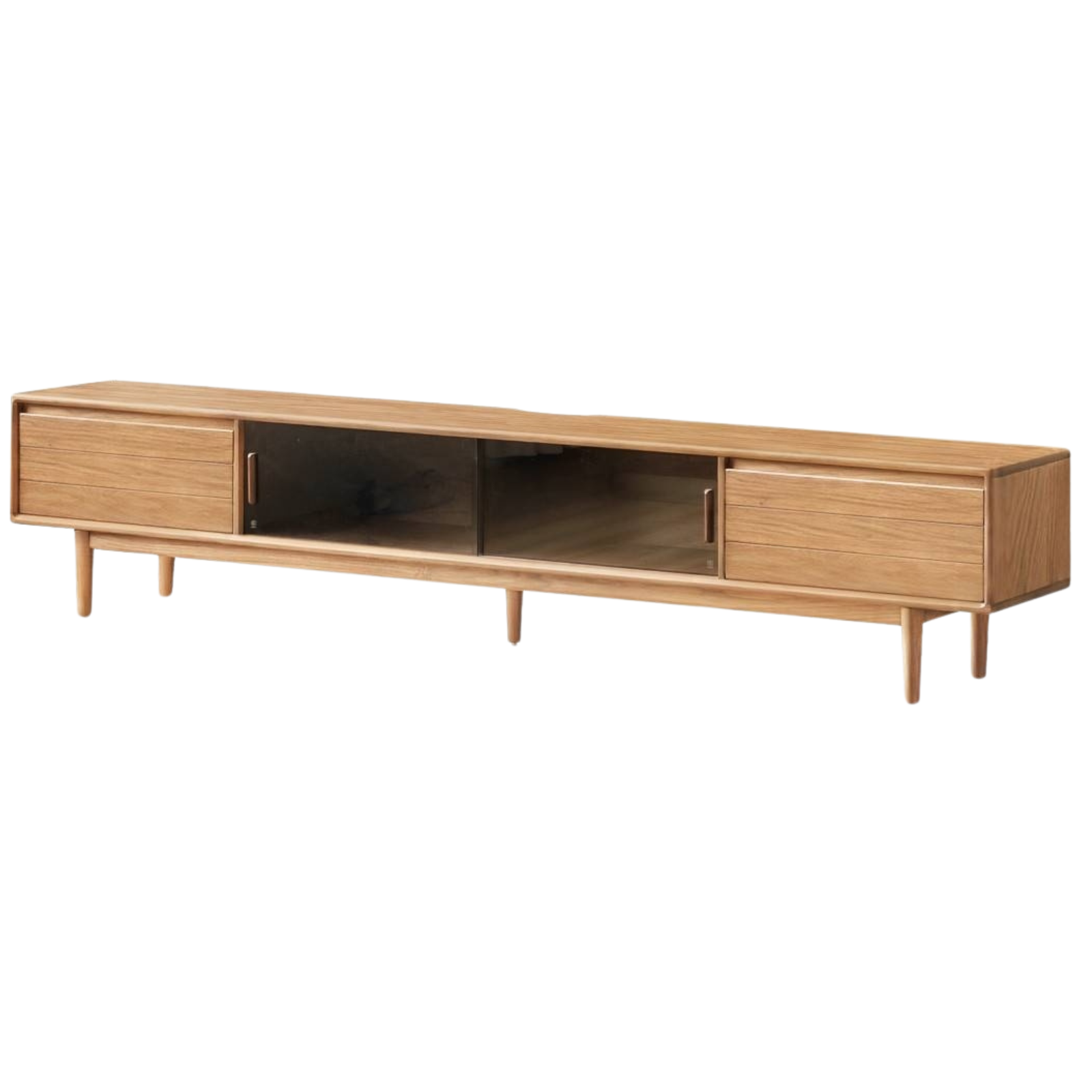 Oak Solid Wood Modern TV Cabinet