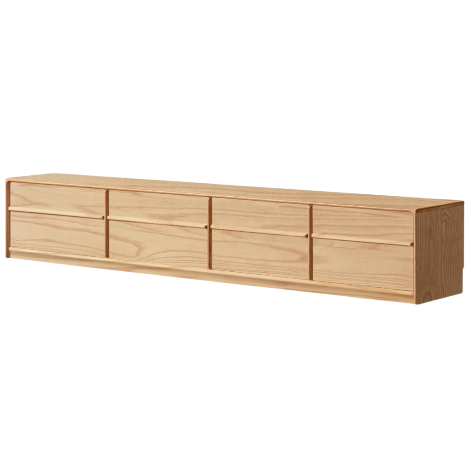 Ash Solid Wood Wabi-Sabi Style TV Cabinet