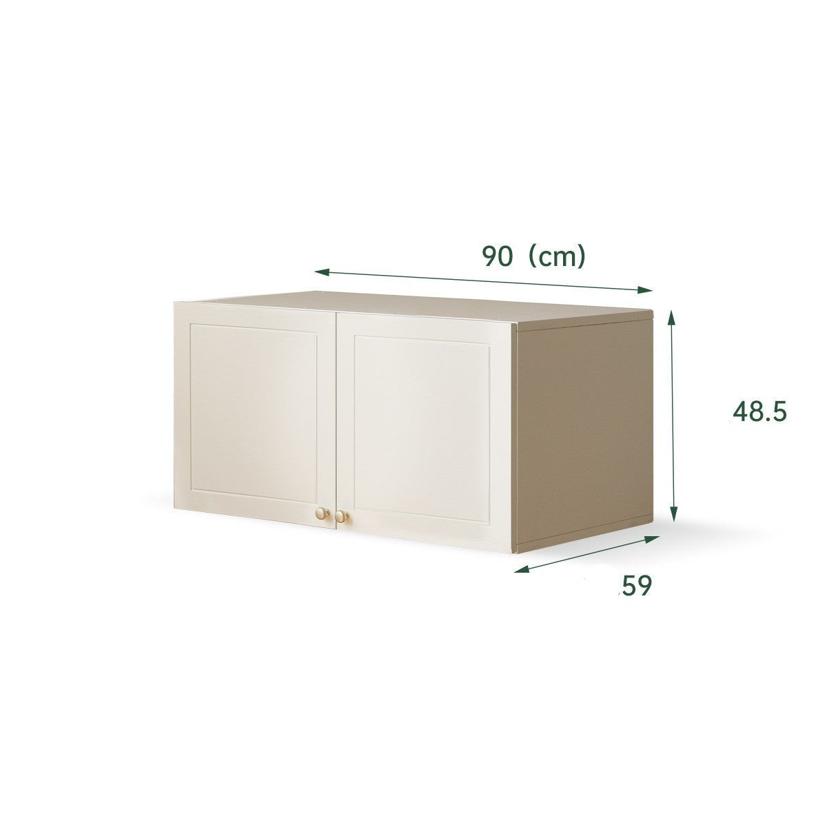 Pine Solid Wood Wardrobe French Cream Style.