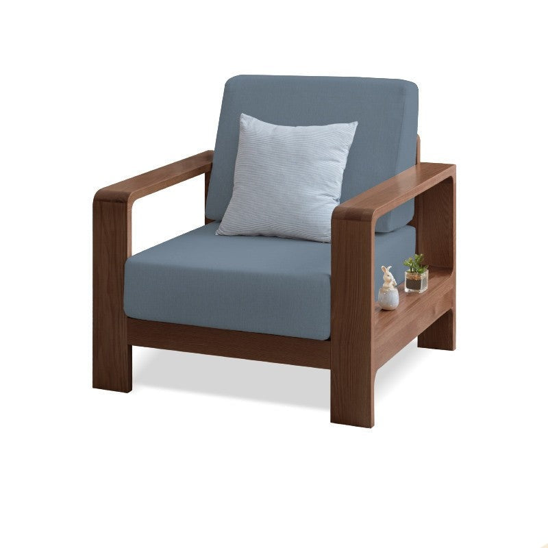 Oak, Poplar, Rubberwood, Beech Solid Wood Modern Fabric Sofa.