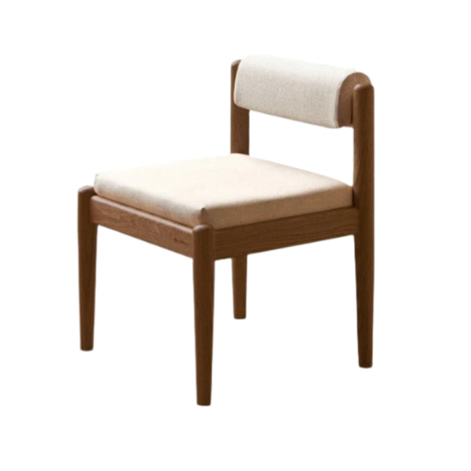 Oak Solid Wood Low Back Small Dining Chair