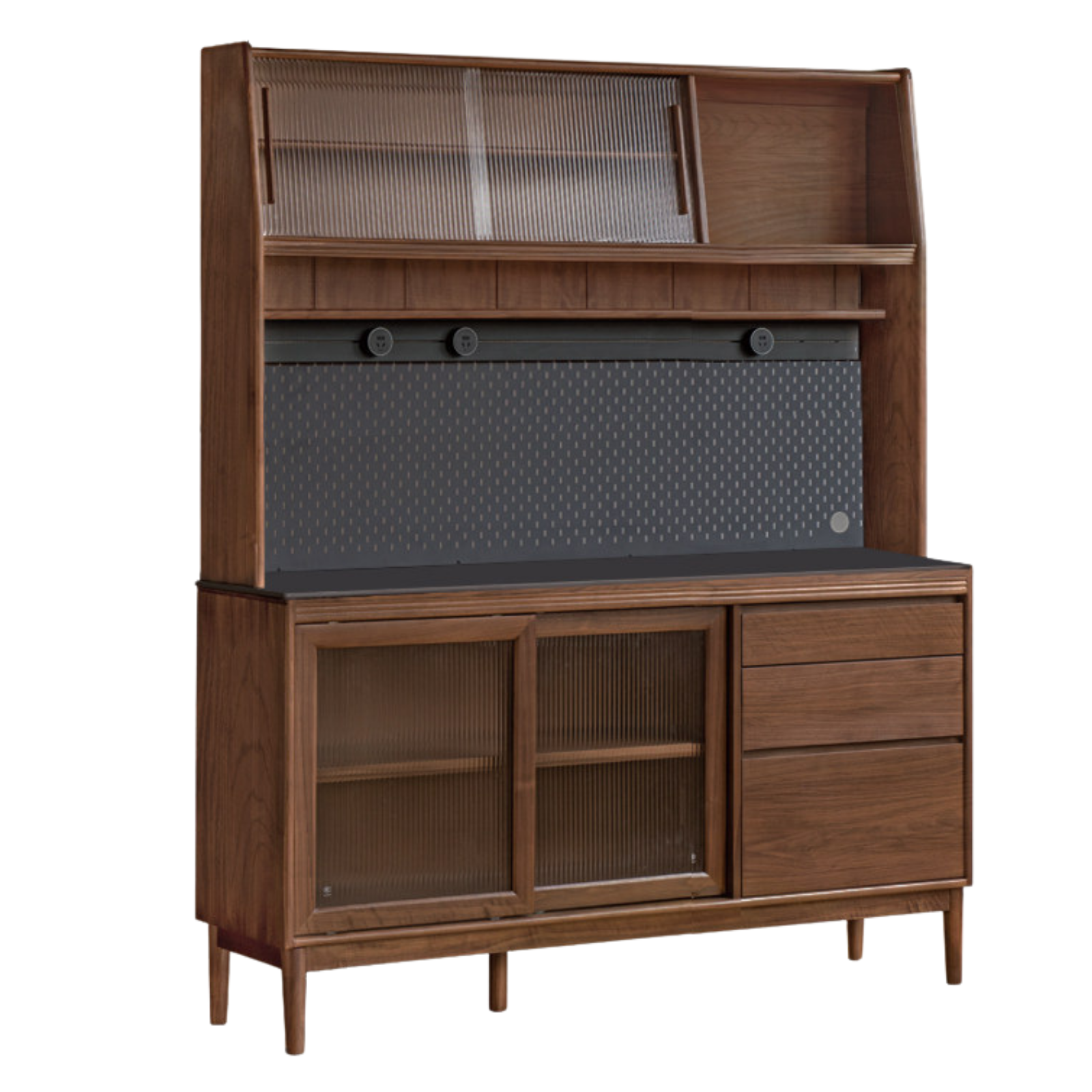 Black Walnut, Oak, Sandalwood, Ash, White Ash Solid Wood Rock Board Sideboard