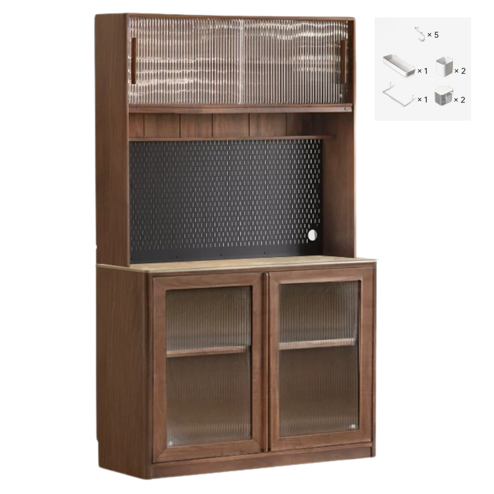 Sandalwood, Ash, White Ash Solid Wood Rock Board Modern Sideboard