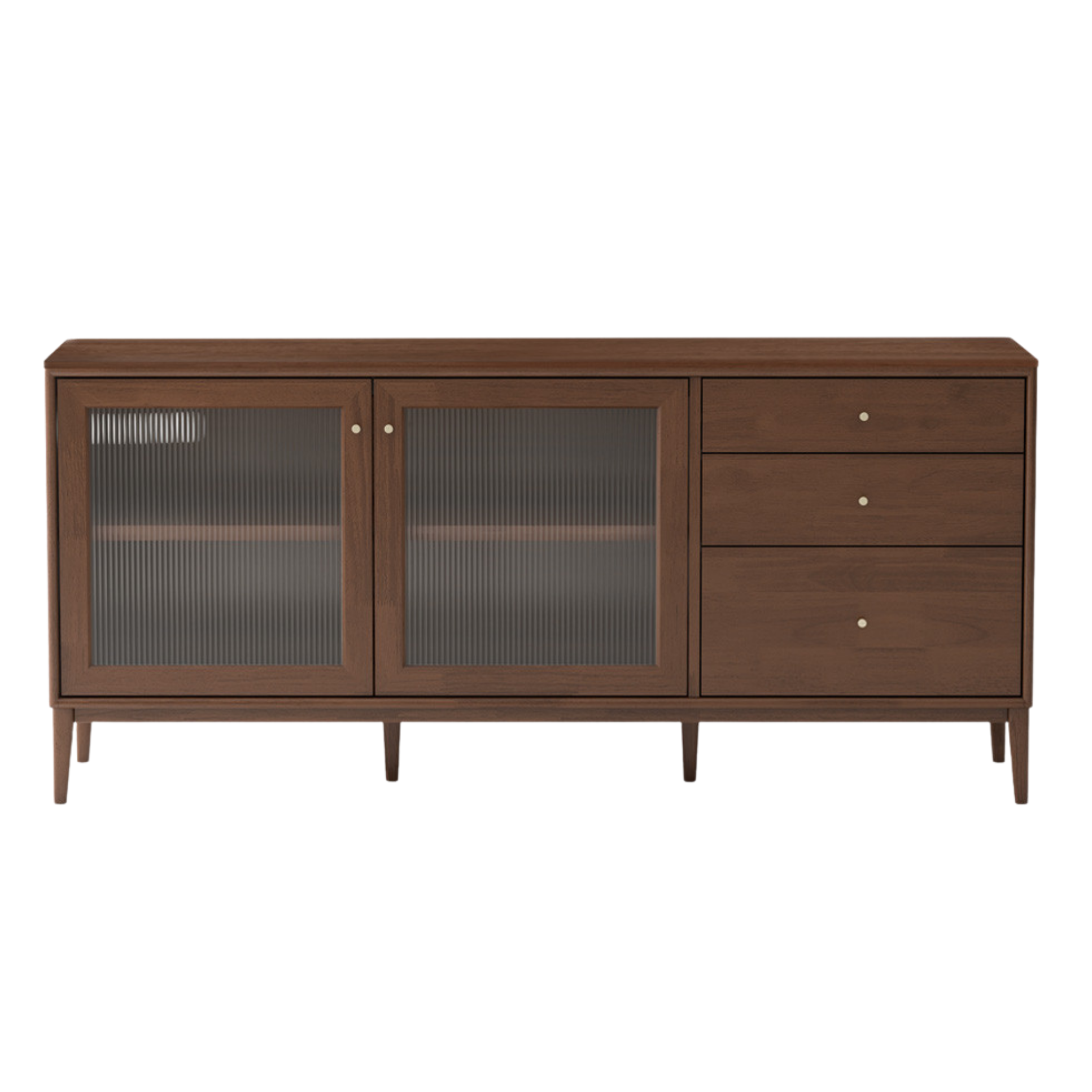 Oak Solid Wood, Solid Rubberwood Modern Dining Sideboard