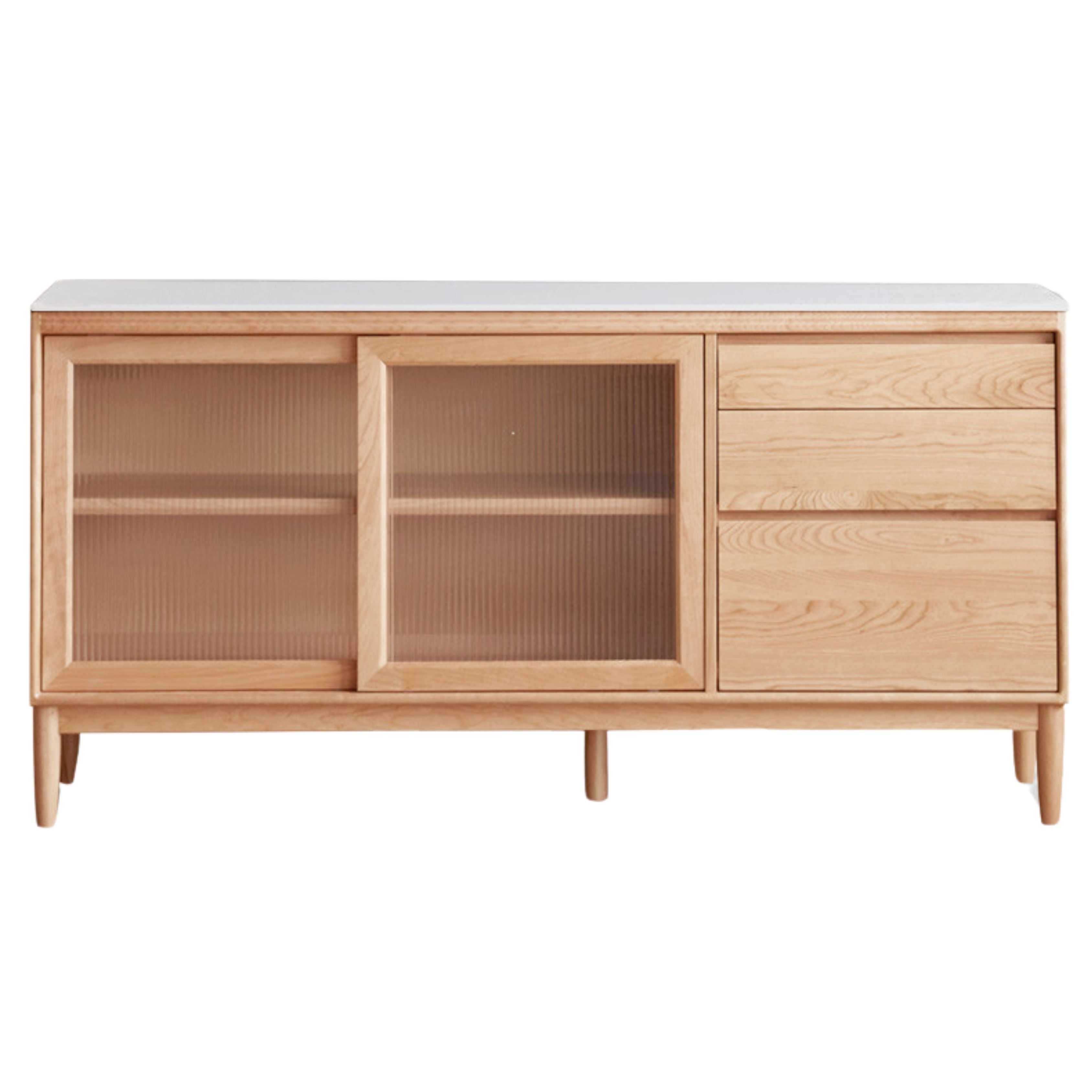 Oak, Ash Solid Wood Large Capacity Storage Sideboard