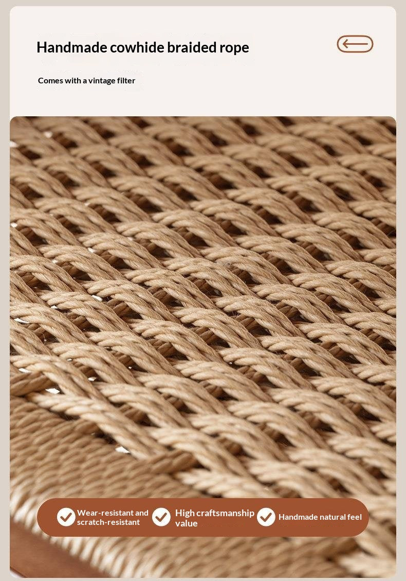 Poplar Solid Wood Coffee Table Vintage Style