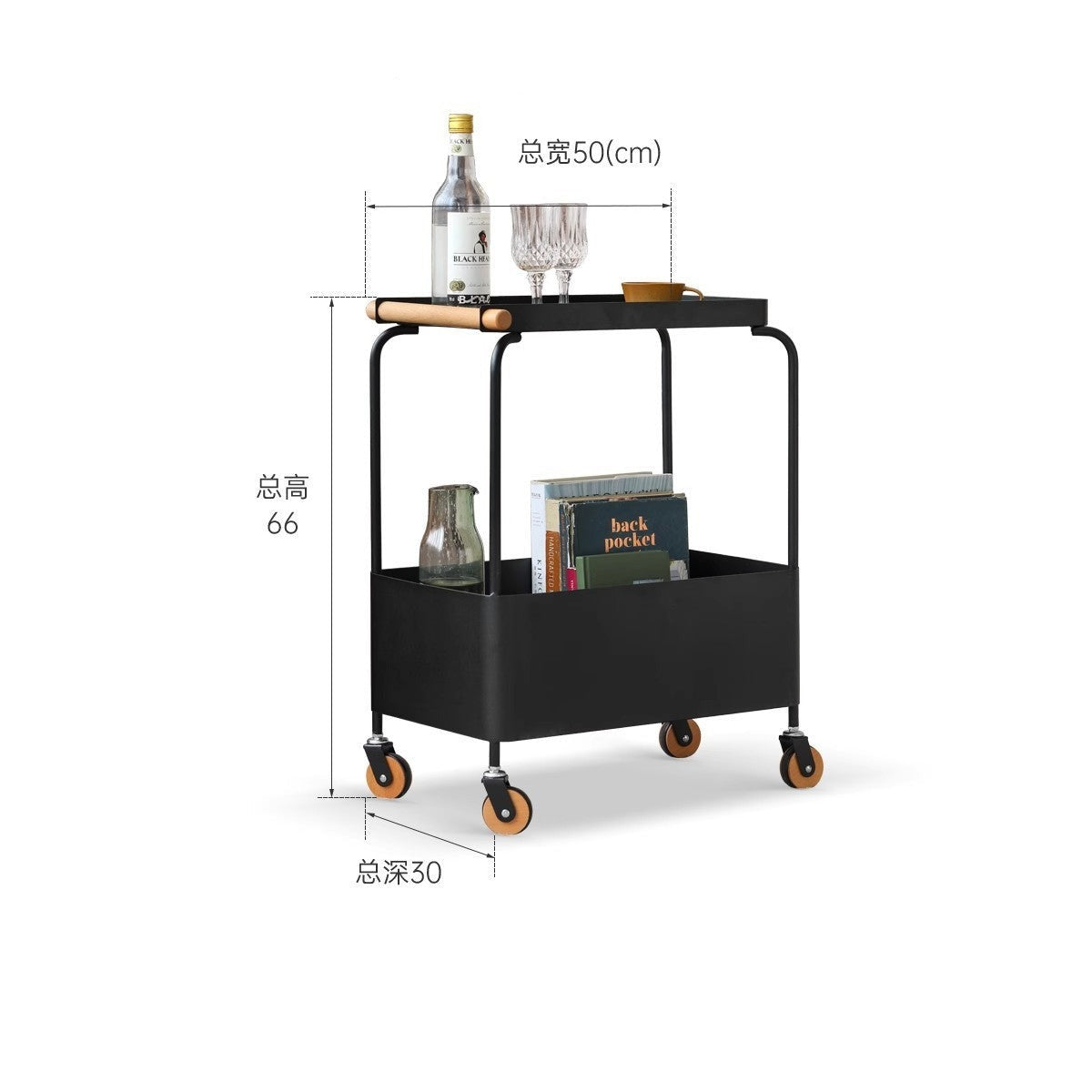 Storage Rack, Movable Small Cart