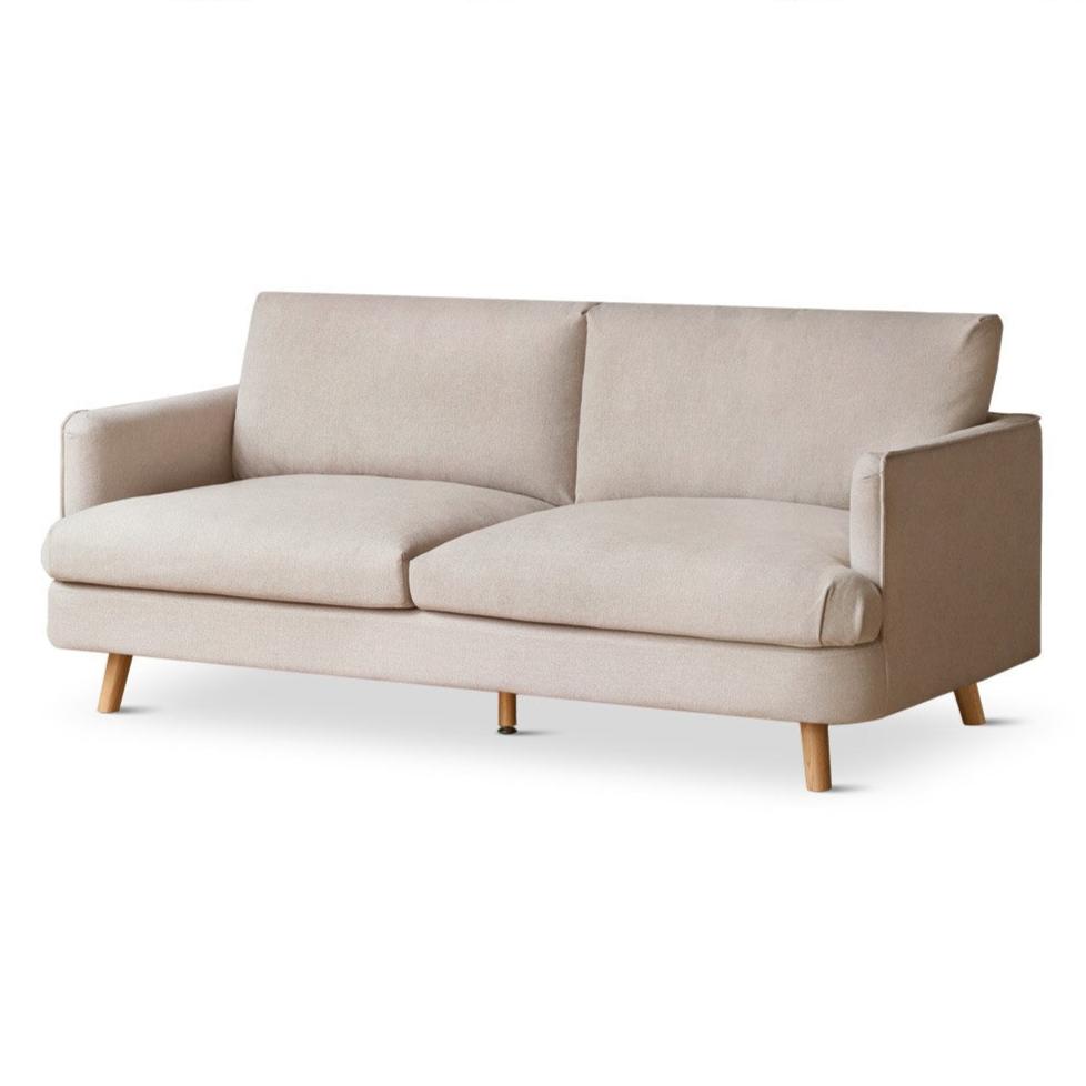 Fabric Sofa Modern Three-seat Straight Sofa.
