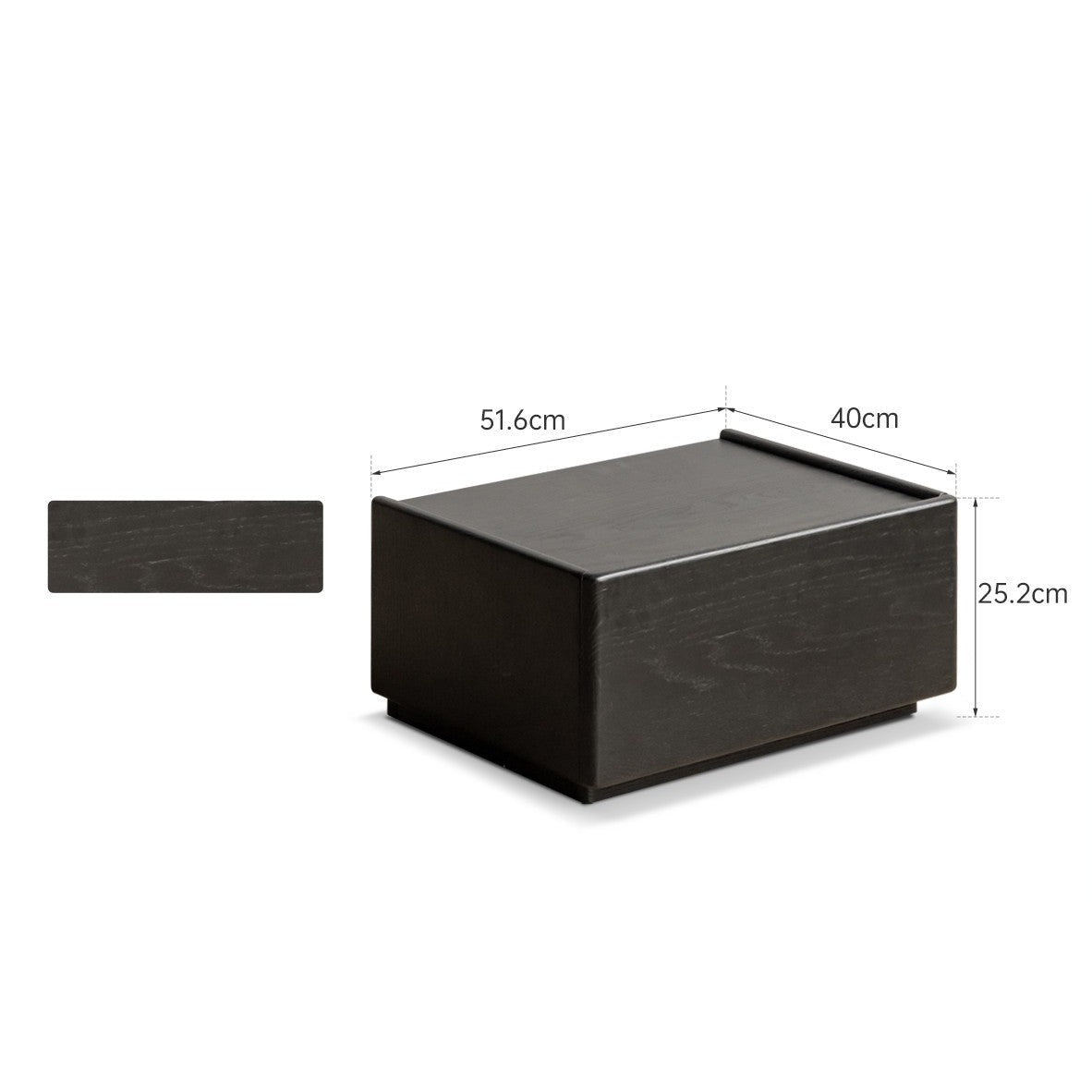 Oak Solid Wood Light Luxury Side Table