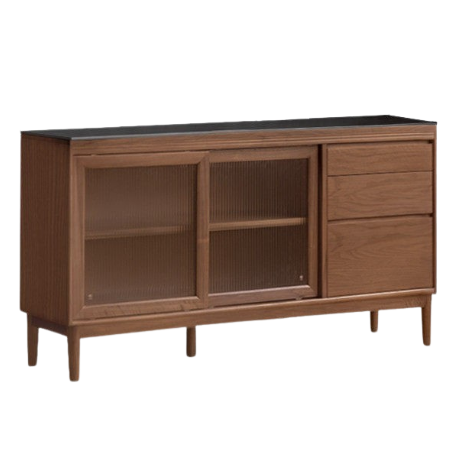 Black Walnut, Oak, Sandalwood, Ash, White Ash Solid Wood Rock Board Sideboard