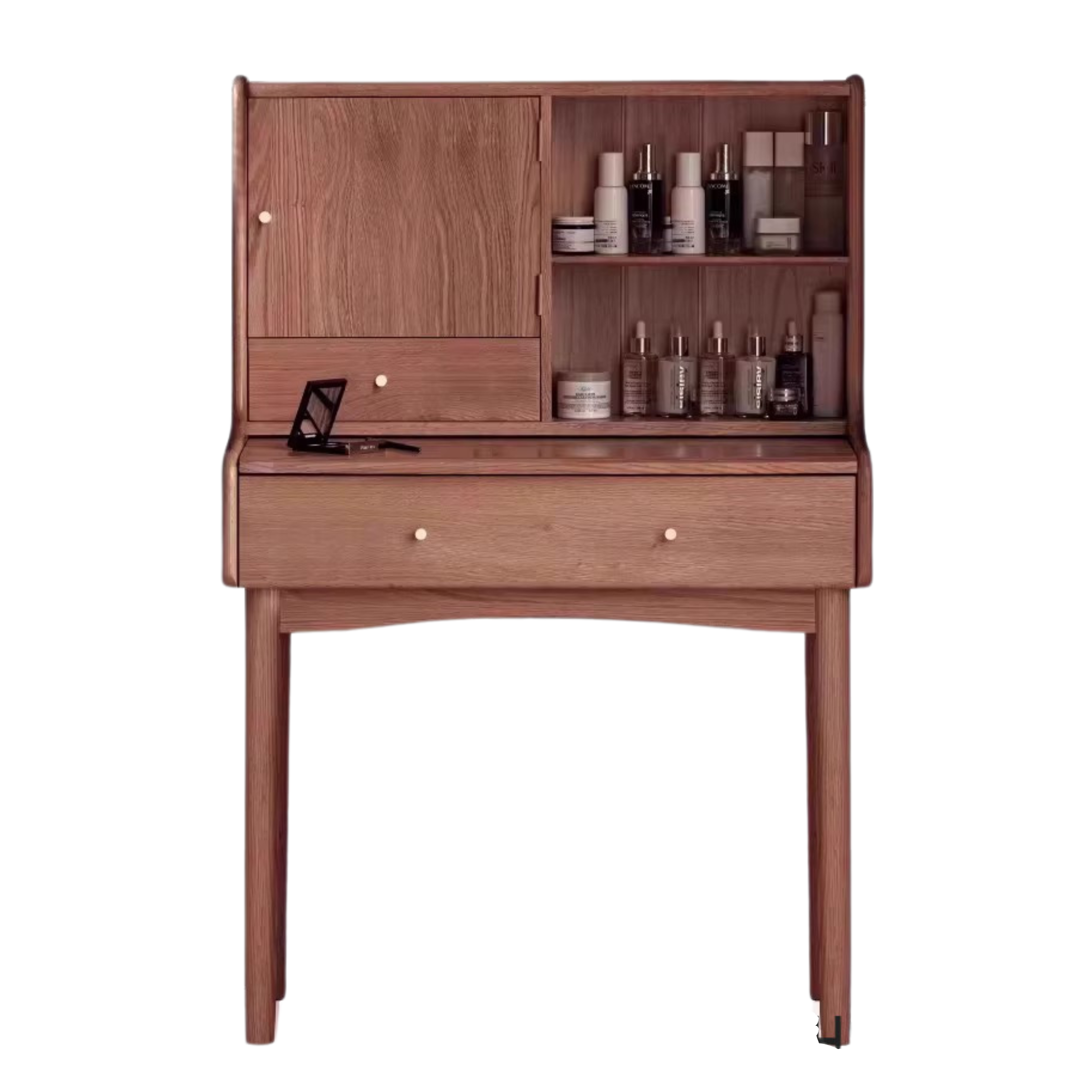 Oak Solid Wood, Solid Rubberwood Vanity Table, Makeup Table.