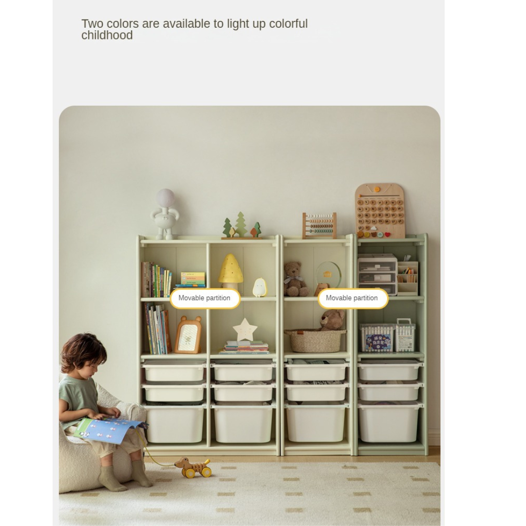 Poplar Solid Wood Children's Сombination Bookshelf