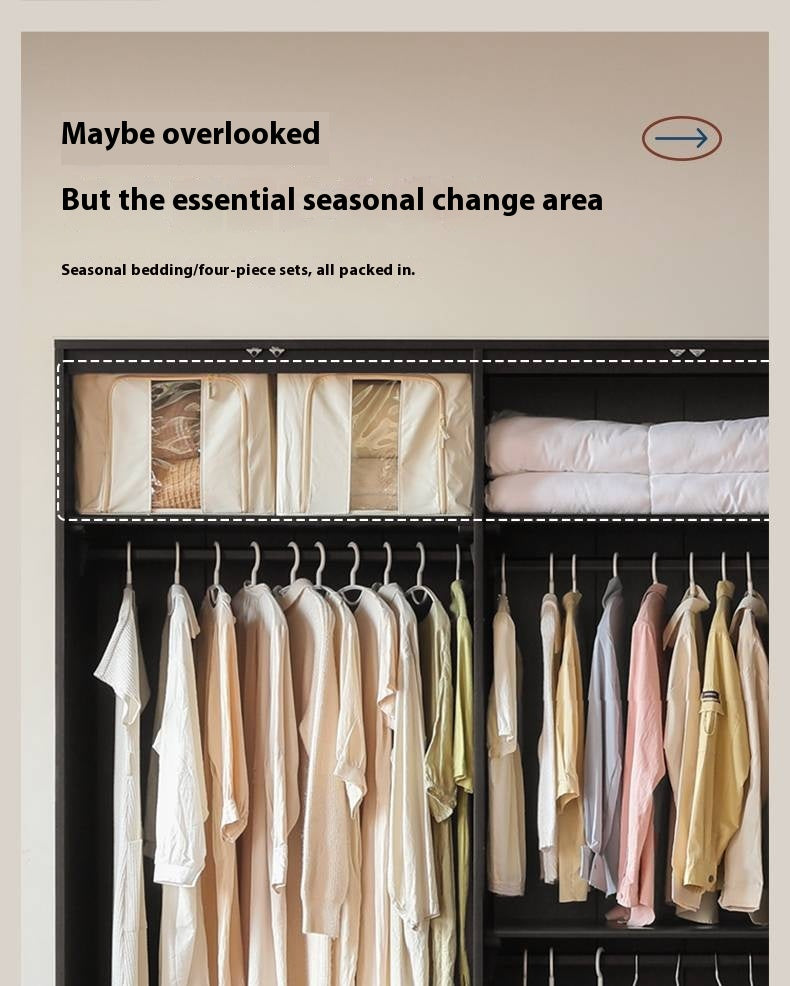 Pine Solid Wood Modern Wardrobe with Light.