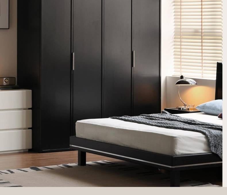 Pine Solid Wood Modern Wardrobe with Light