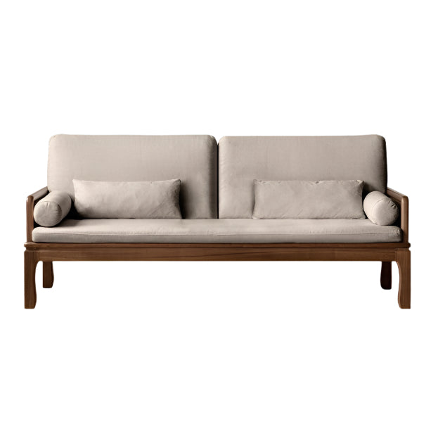 Black Walnut, Oak Solid Wood Dual Use Sofa,