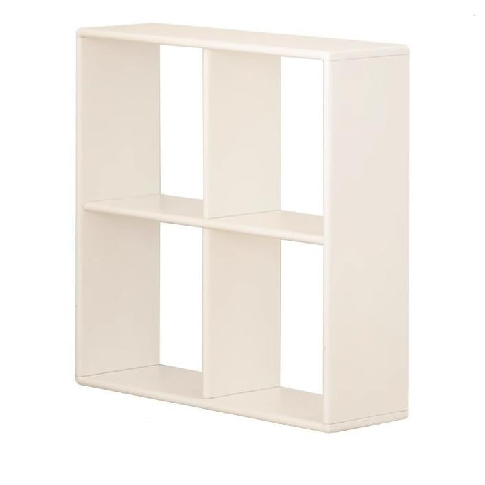 Solid Rubberwood Cream Style Combination Bookcase