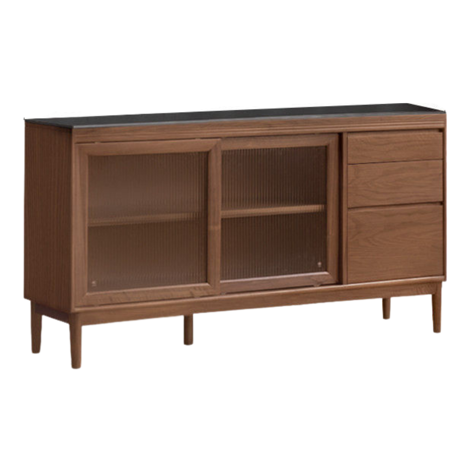 Black Walnut, Oak, Sandalwood, Ash, White Ash Solid Wood Rock Board Sideboard