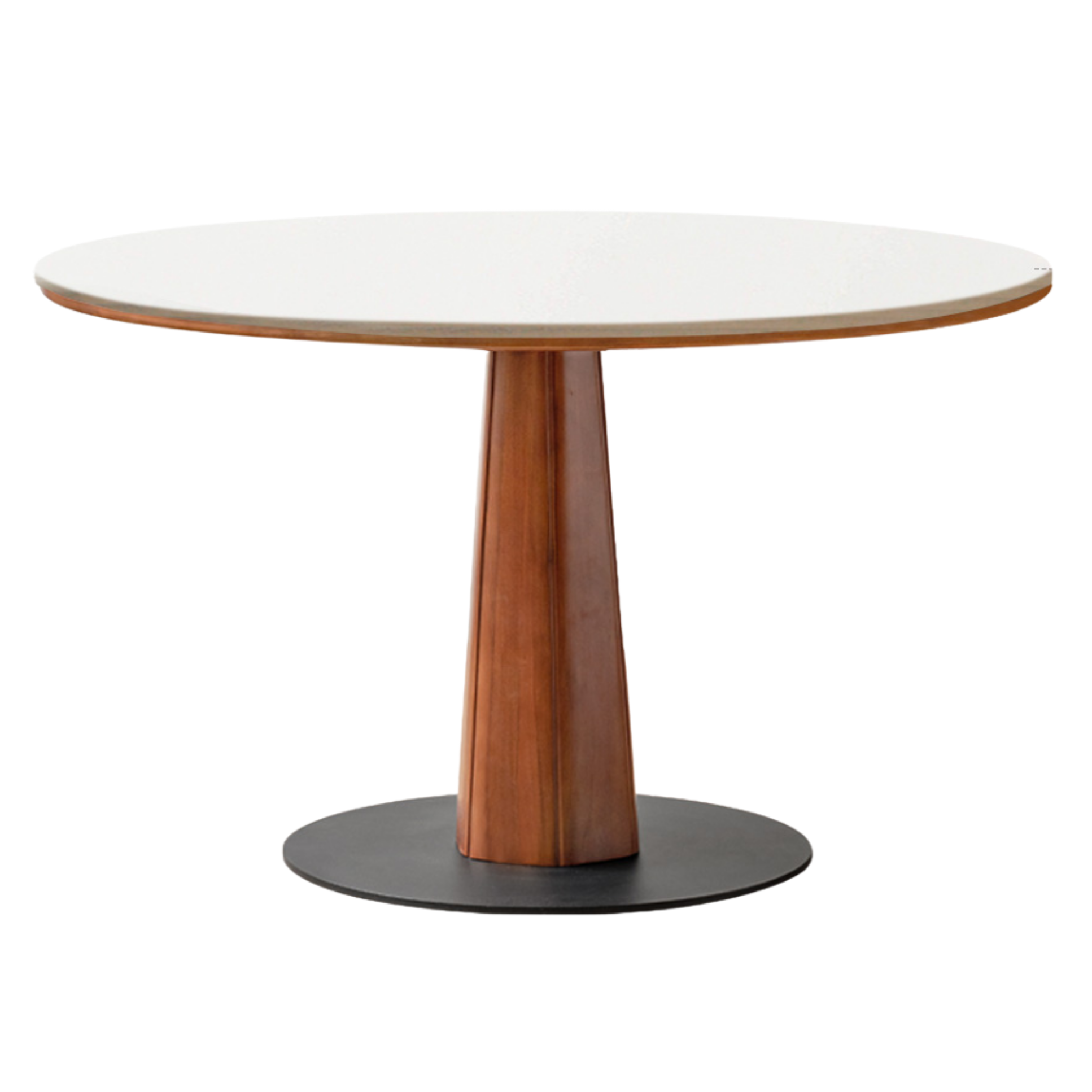 Poplar Solid Wood Medieval Style Rock Dining Table