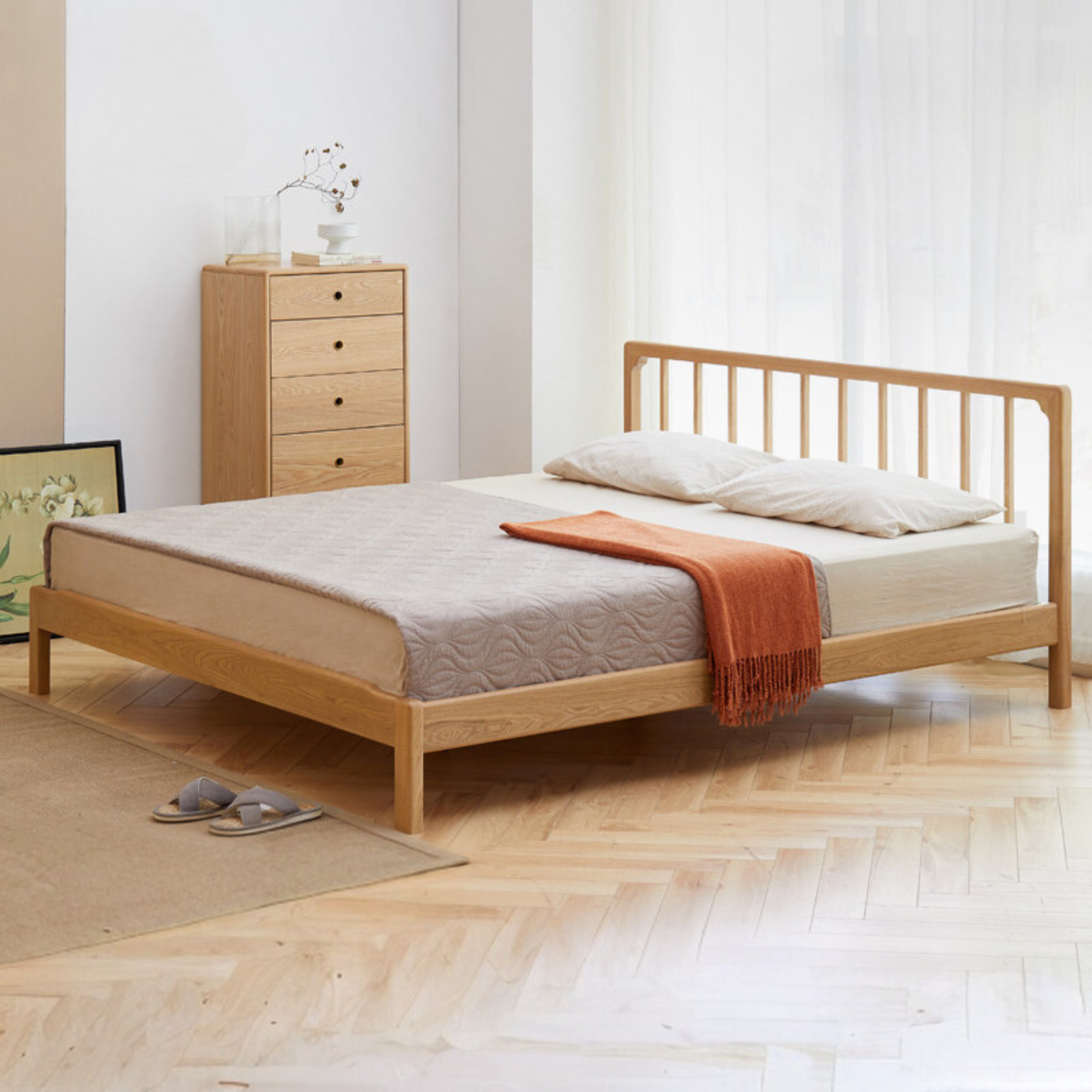 Ash Solid Wood Modern Simple