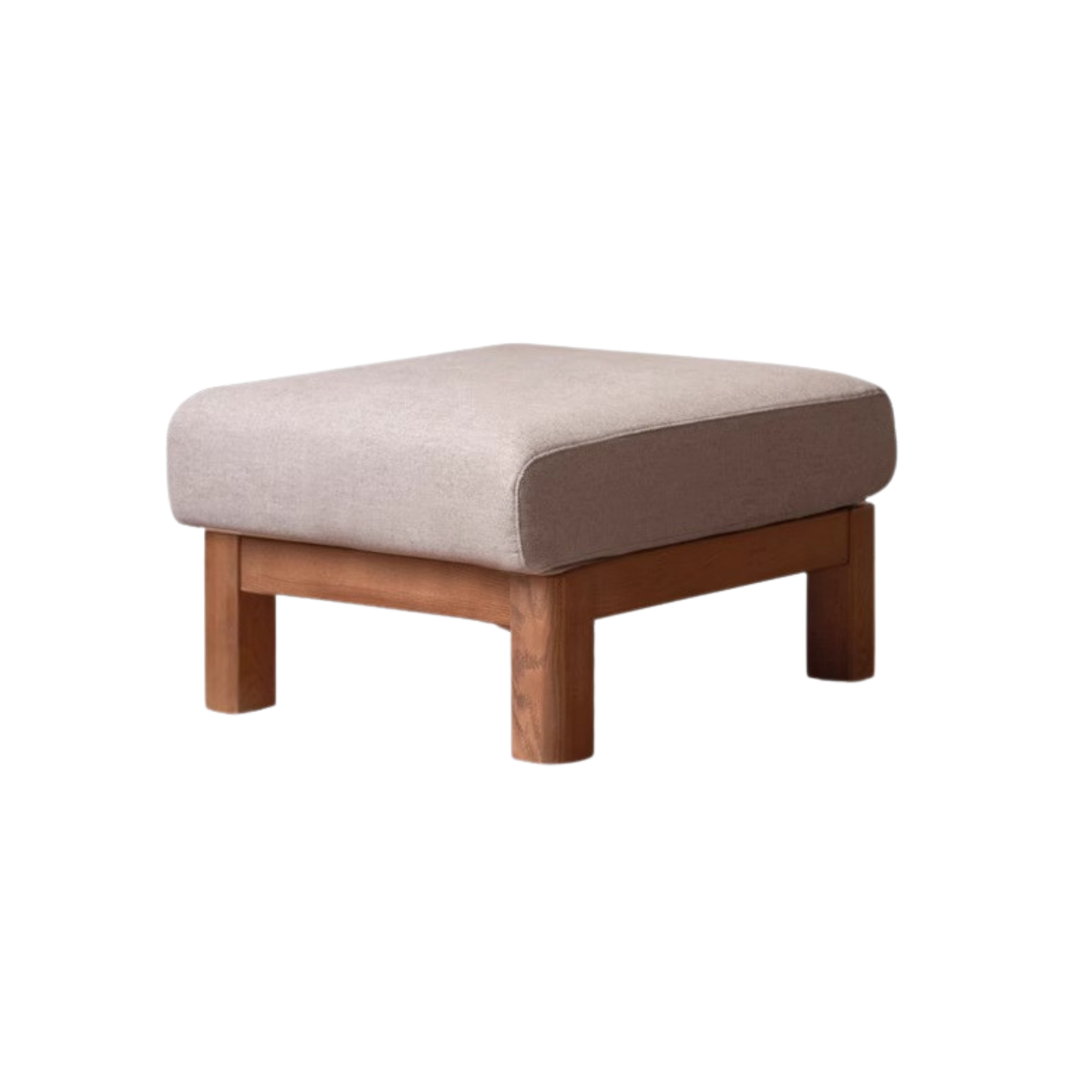 Oak, Ash, Poplar, Black Walnut Solid Wood Footstool Small Fabric Stool For Home
