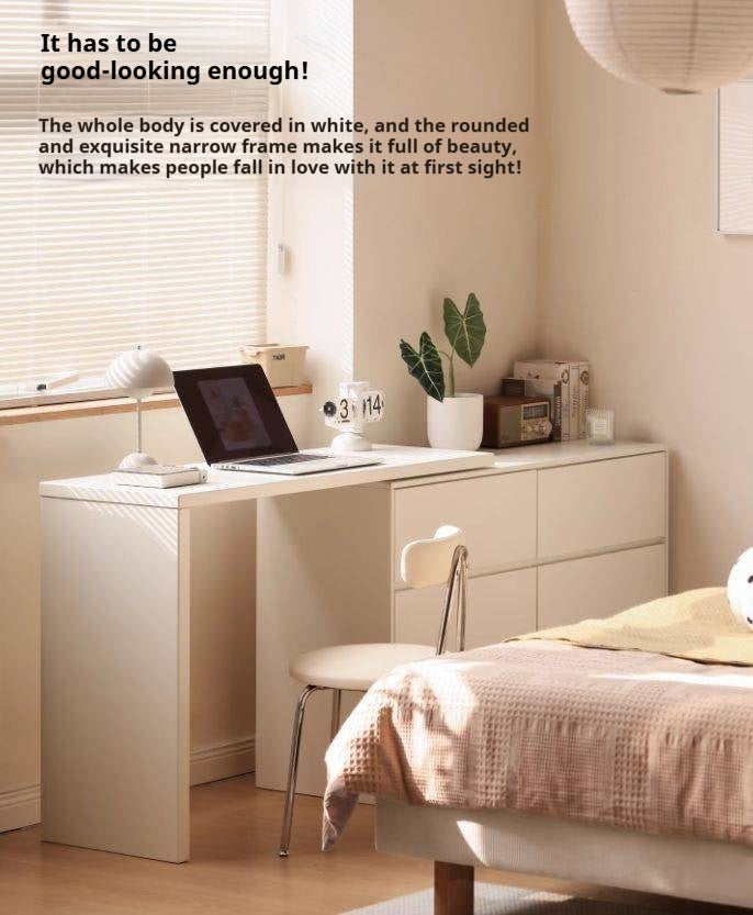 Poplar Solid Wood Makeup Table and Stretchable Vanity Table.