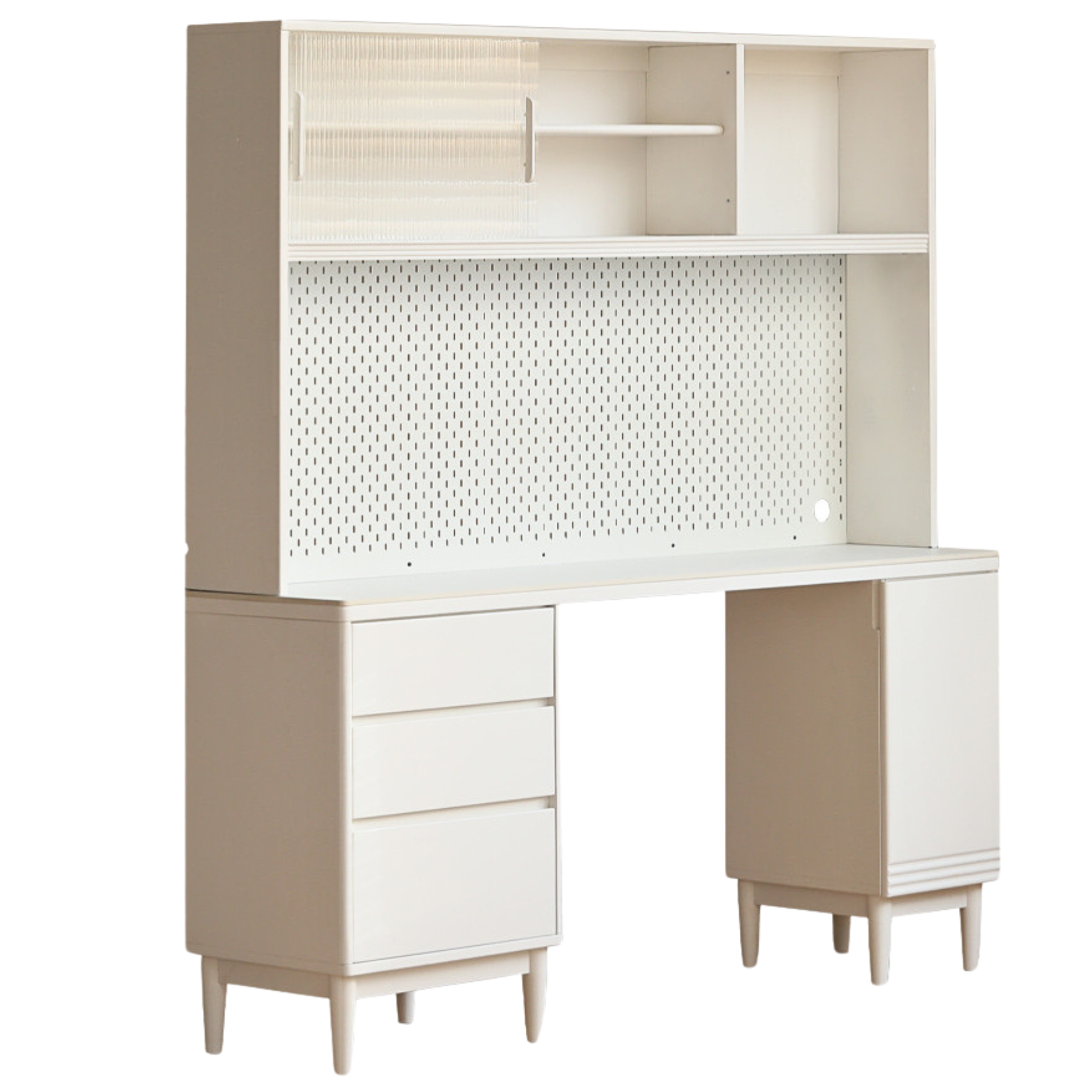 Solid RubberWood Multifunctional High Rock Plate Dining Sideboard