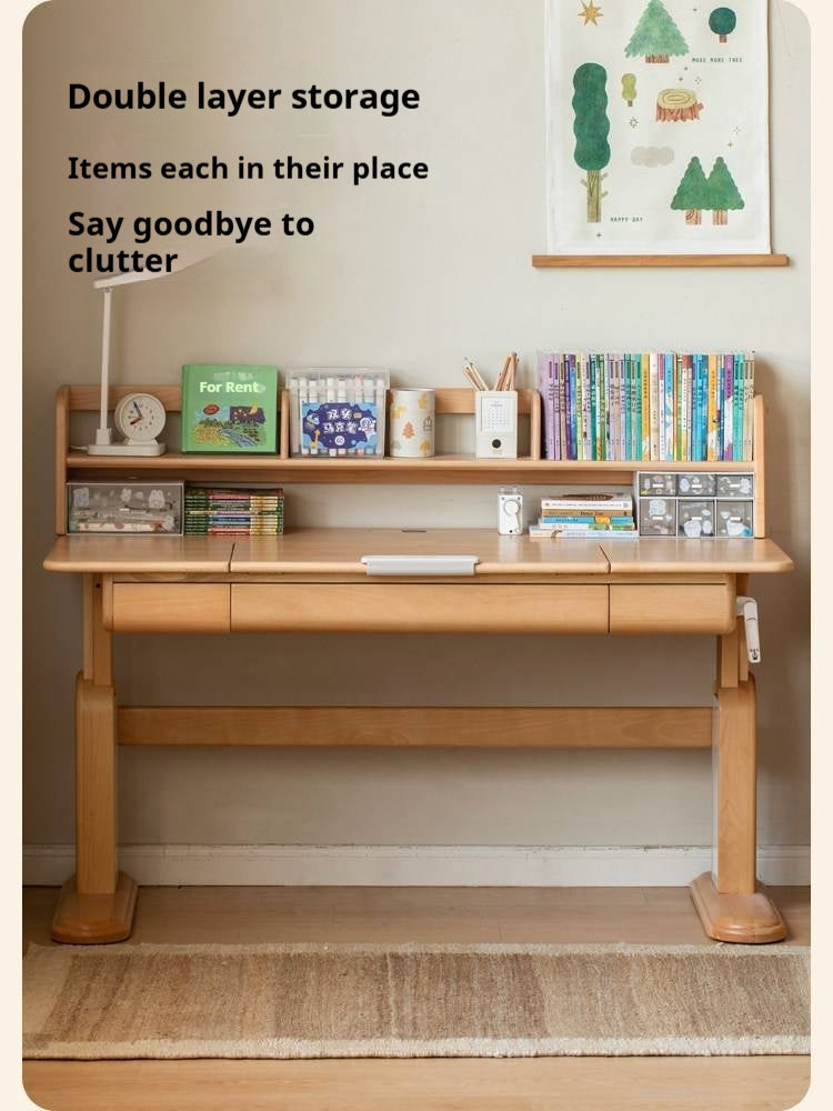 Beech Solid Wood Kids Study Table