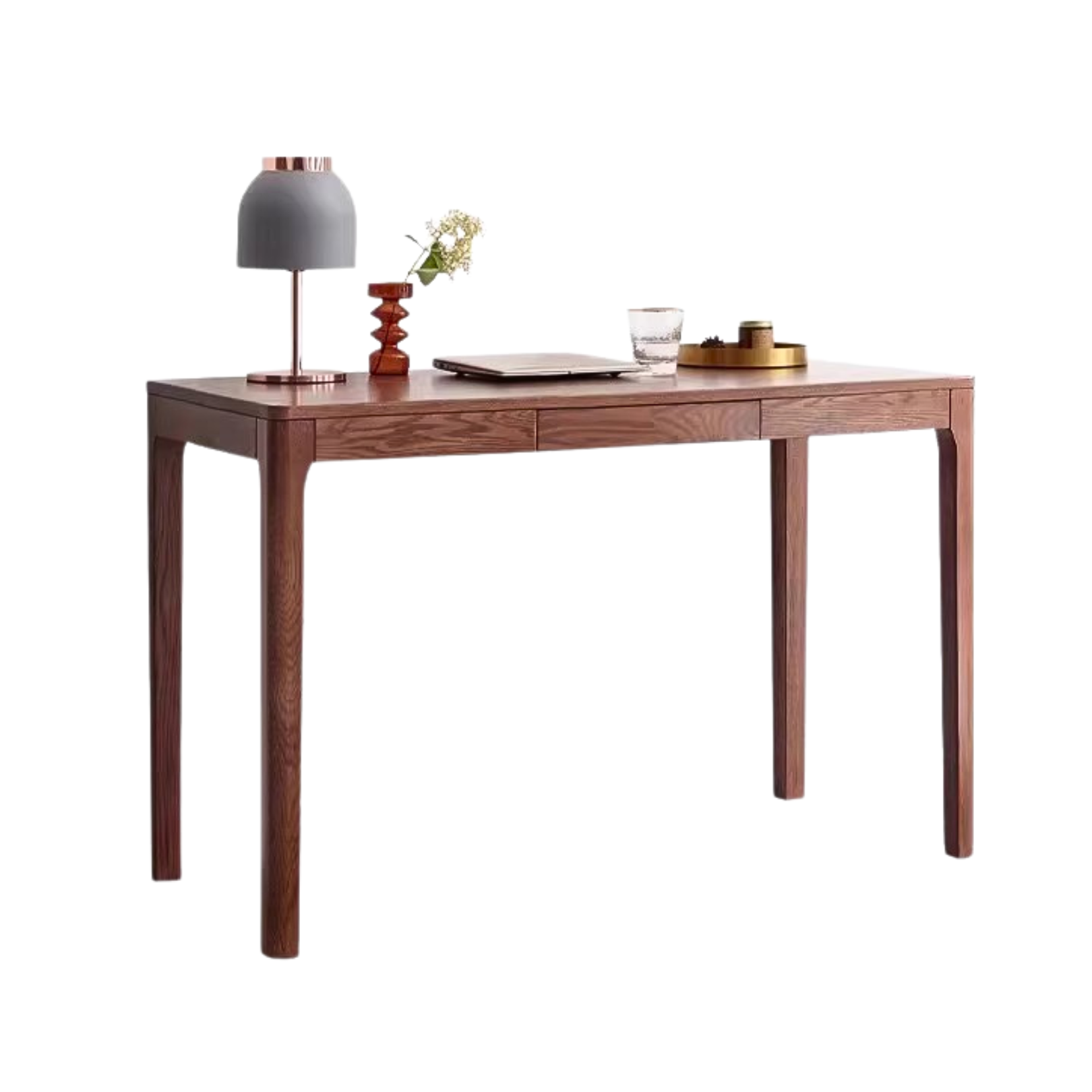 Oak, Beech Solid Wood Walnut Color Office Desk