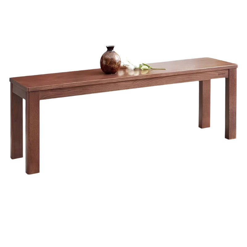 Black Walnut, Oak, Sandalwood Solid Wood, Solid RubberWood Nordic Long Bench