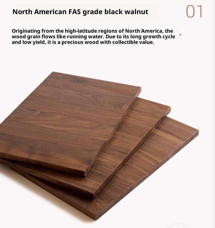 Black Walnut, Oak Solid Wood Italian Light Luxury Shoe Cabinet