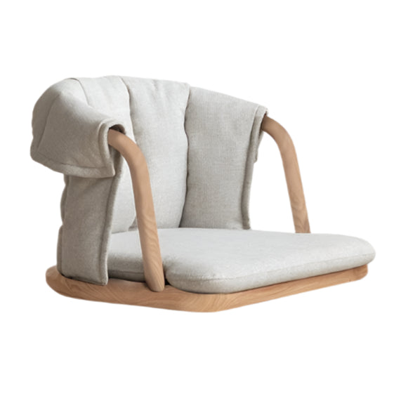 Black Walnut, Ash Solid Wood Tatami Soft Backrest Meditation Chair