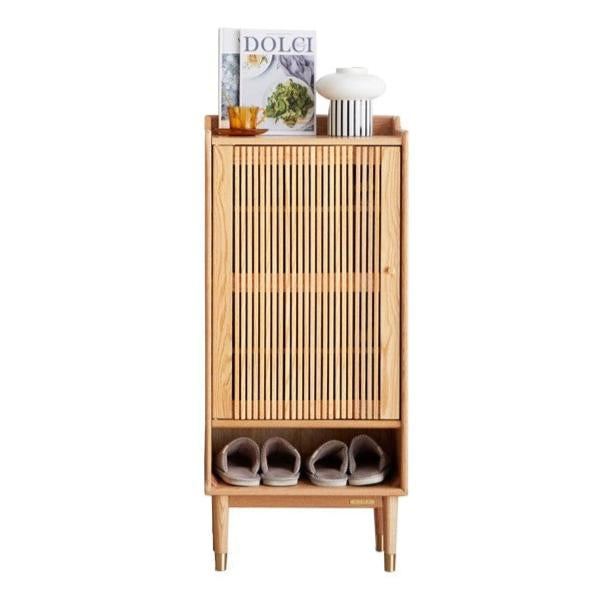 Oak Modern Nordic Shoe Cabinet