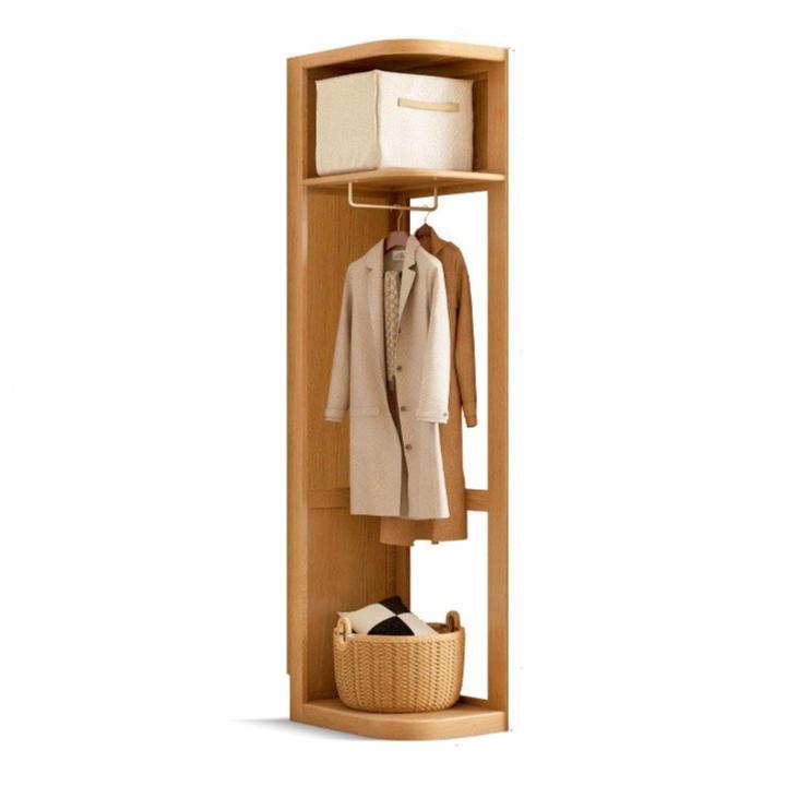 Oak, Cherry Solid Wood Corner Triangle Cabinet Corner Wardrobe.