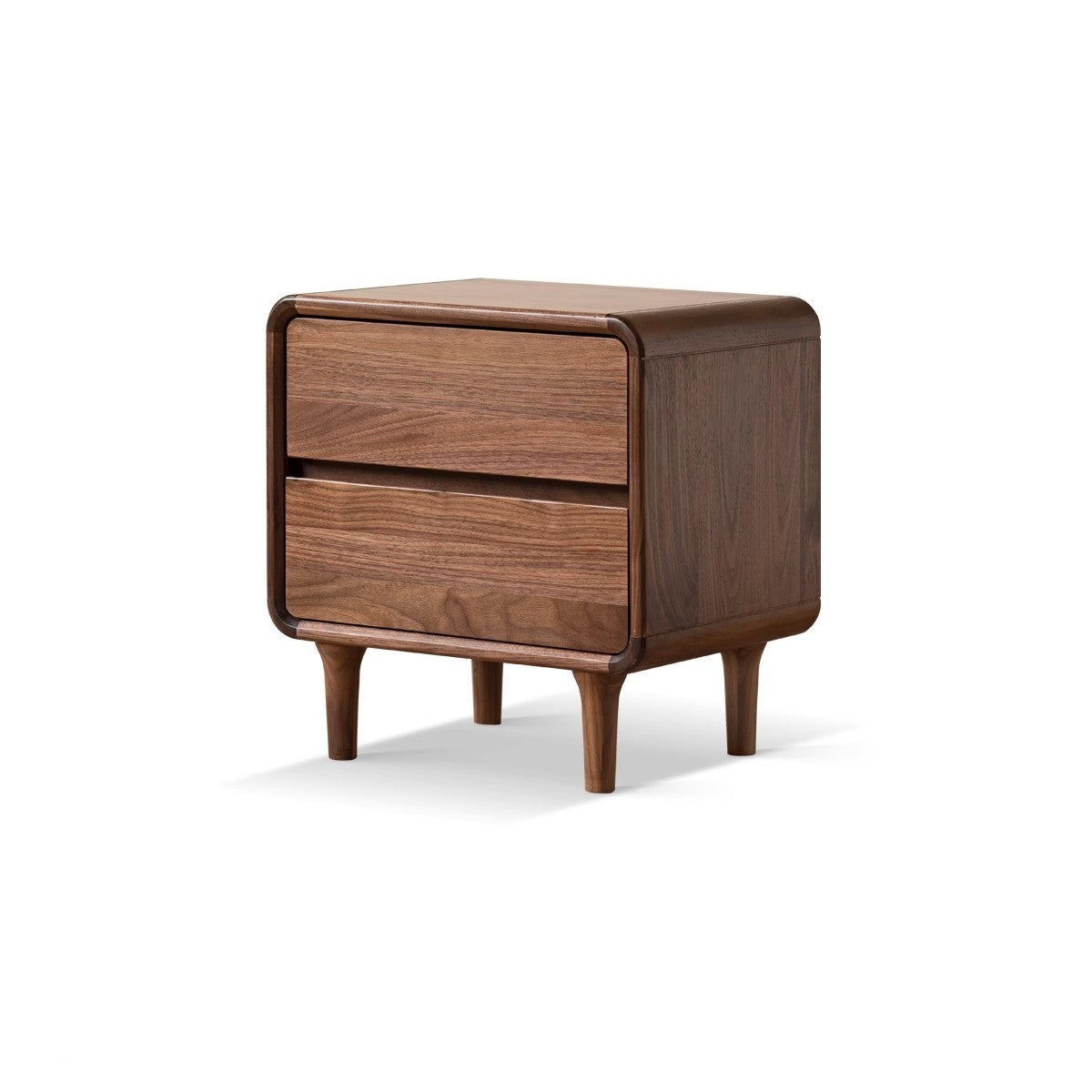 Black Walnut, Catalpa, Sandalwood Solid Wood Minimalist Nightstand