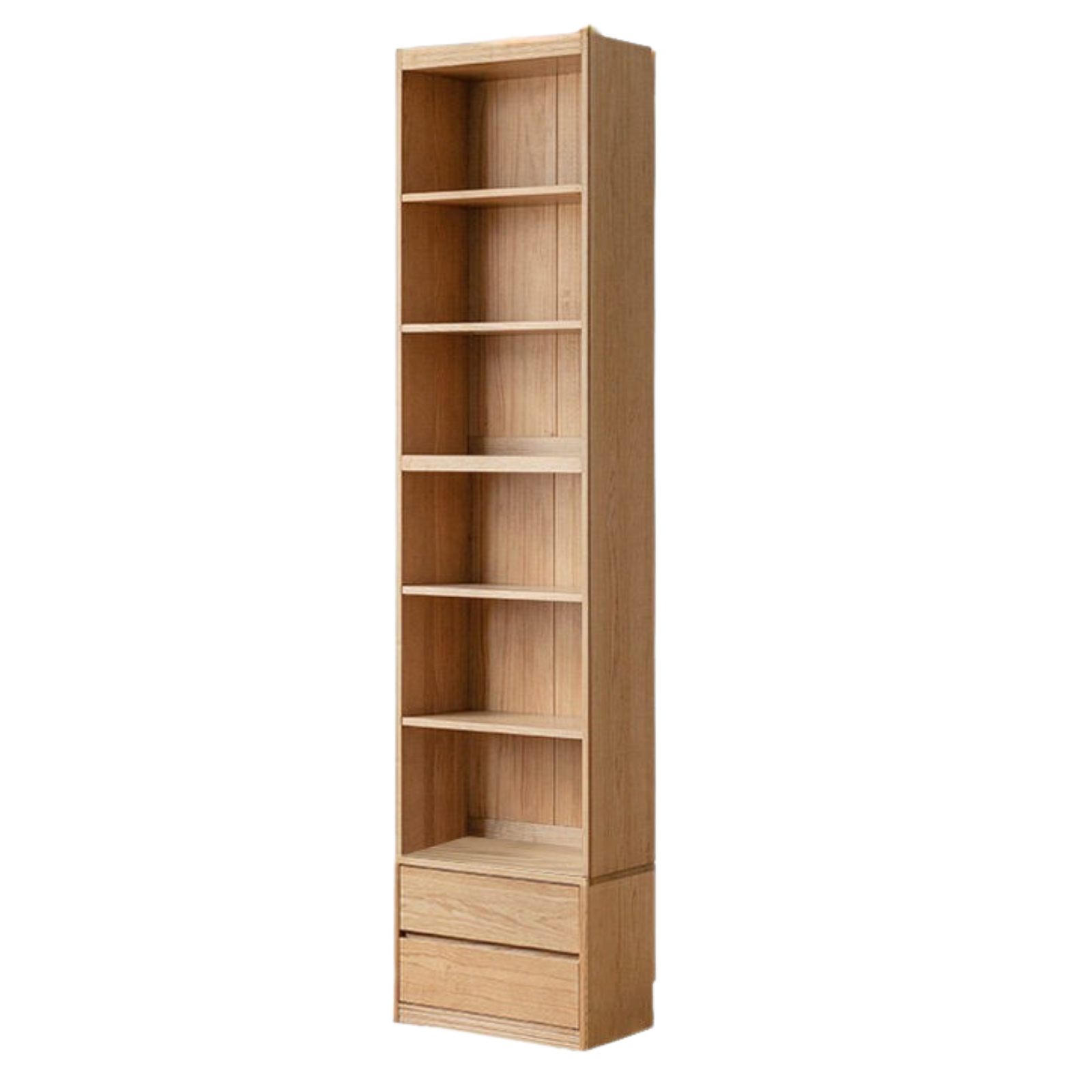 Ash, Oak Solid Wood Modern Combination Bookcase Integrated Card Seat