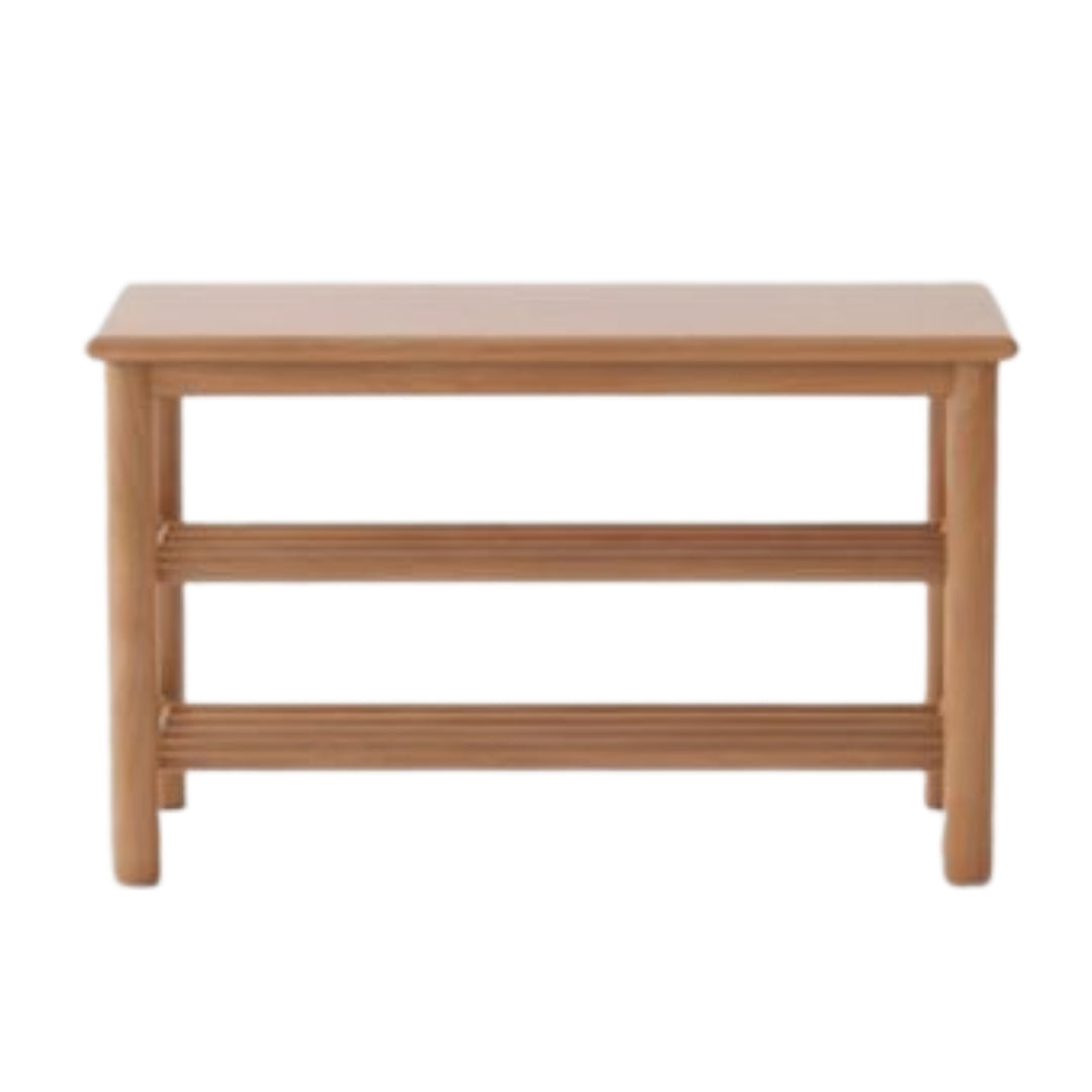 Oak Solid Wood Shoe Wearing Stool