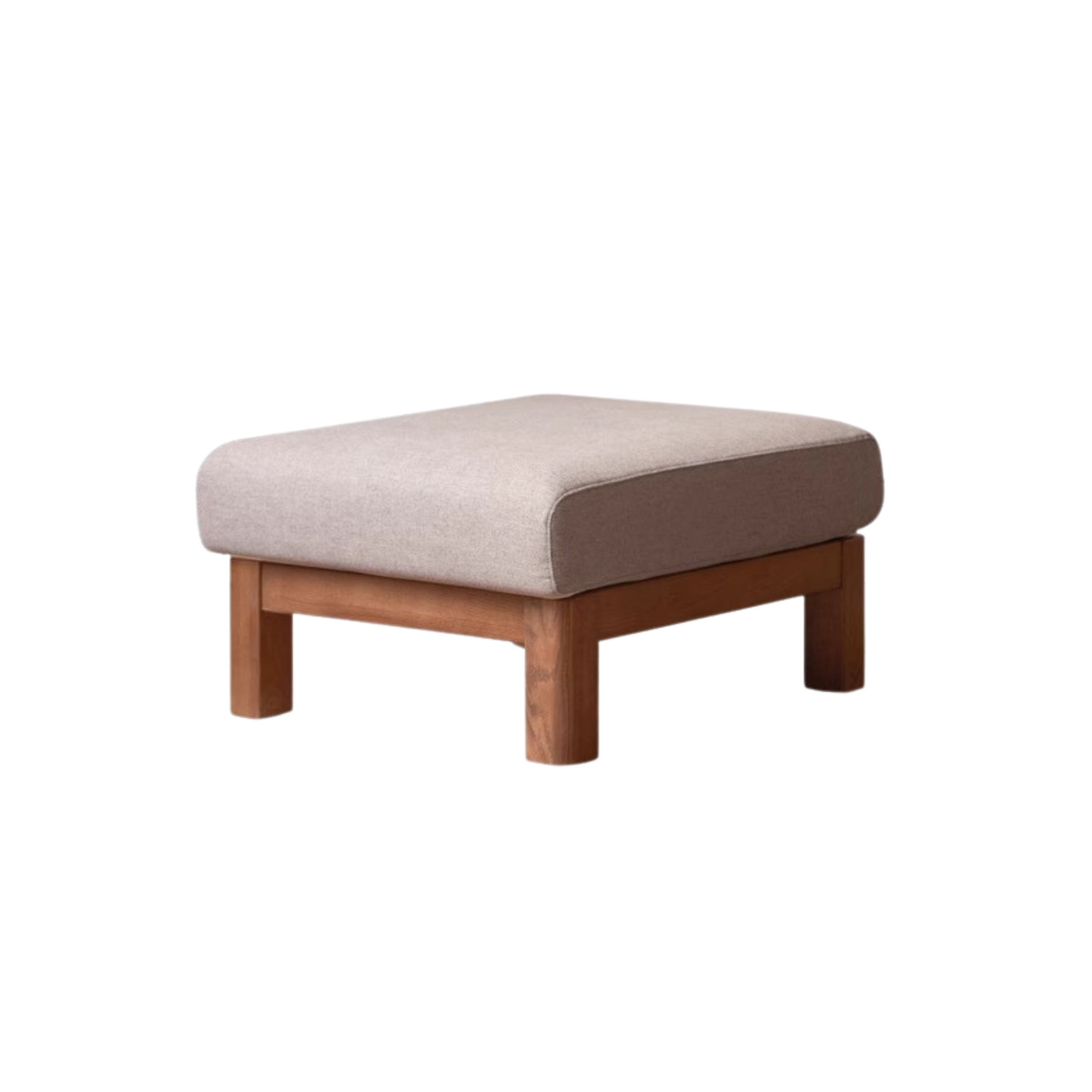Oak, Ash, Poplar, Black Walnut Solid Wood Footstool Small Fabric Stool For Home