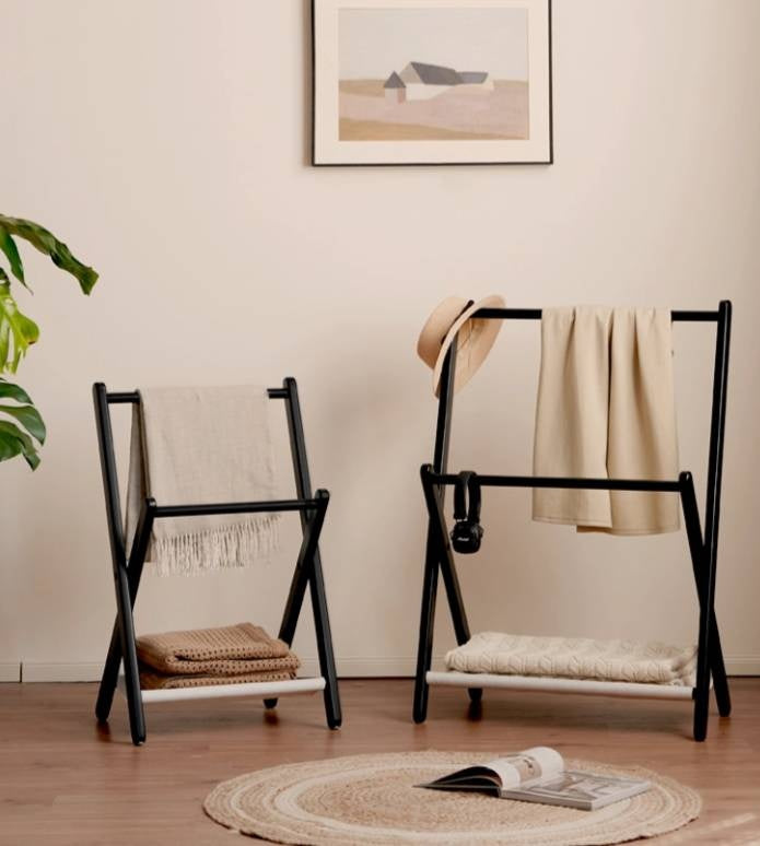 Solid Rubberwood Clothes Hanger