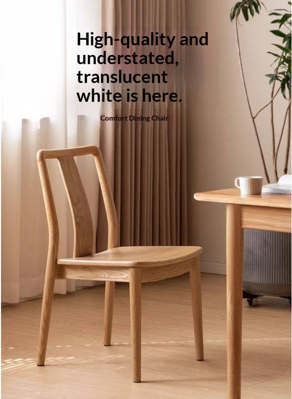 Set 4 pcs Oak Solid Wood New Chinese Style Dining Chair