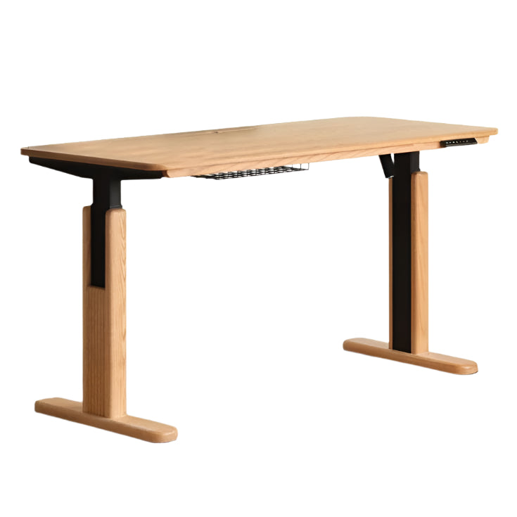Oak, Ash Solid Wood Motor Electric Lift Table