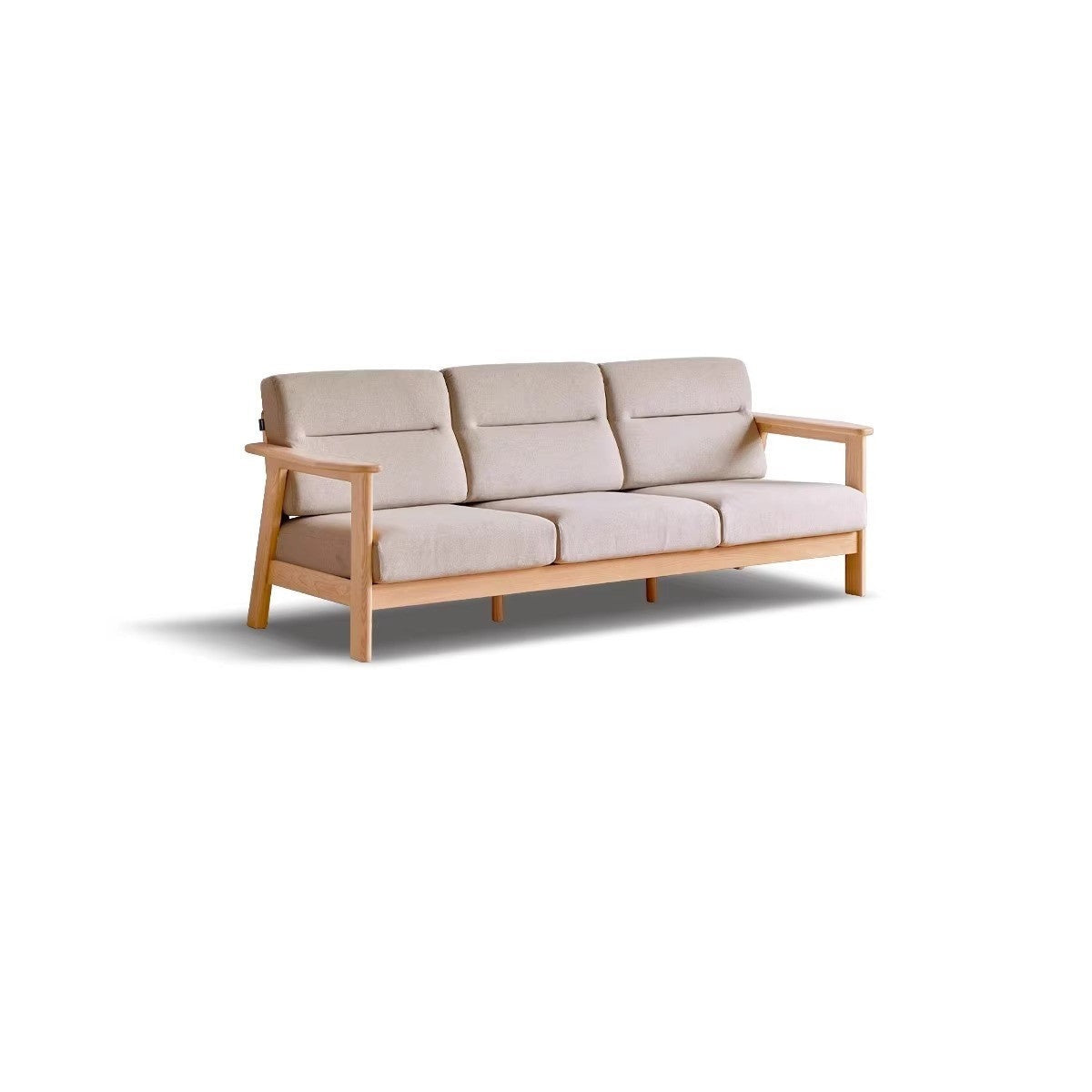 Ash Solid Wood Modern Sofa.