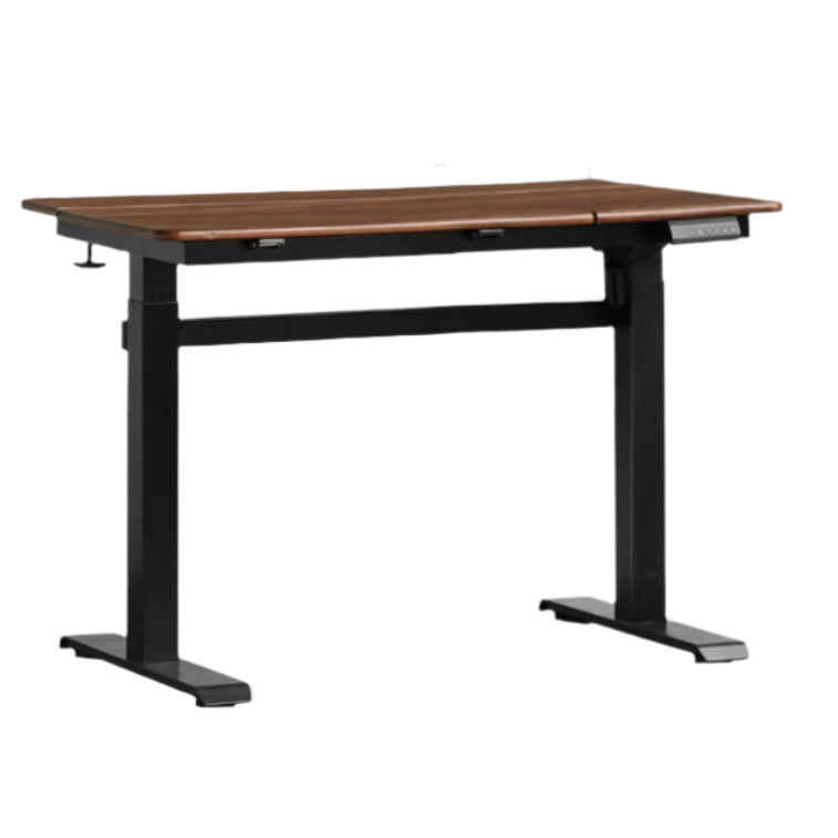 Black Walnut, Oak Solid Wood Light Luxury Style Electric Lift Table.