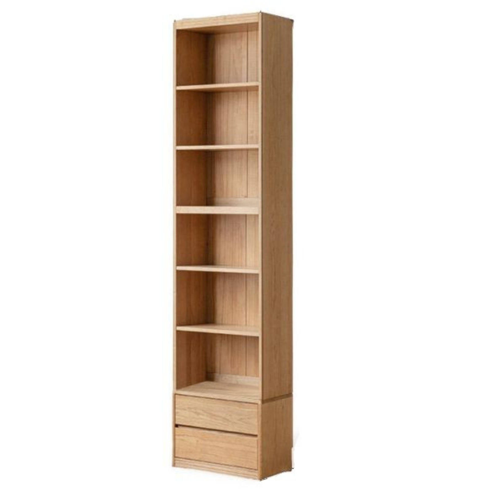 Oak, Ash Solid Wood Wall-Mounted Bookcase with Simple Storage Design