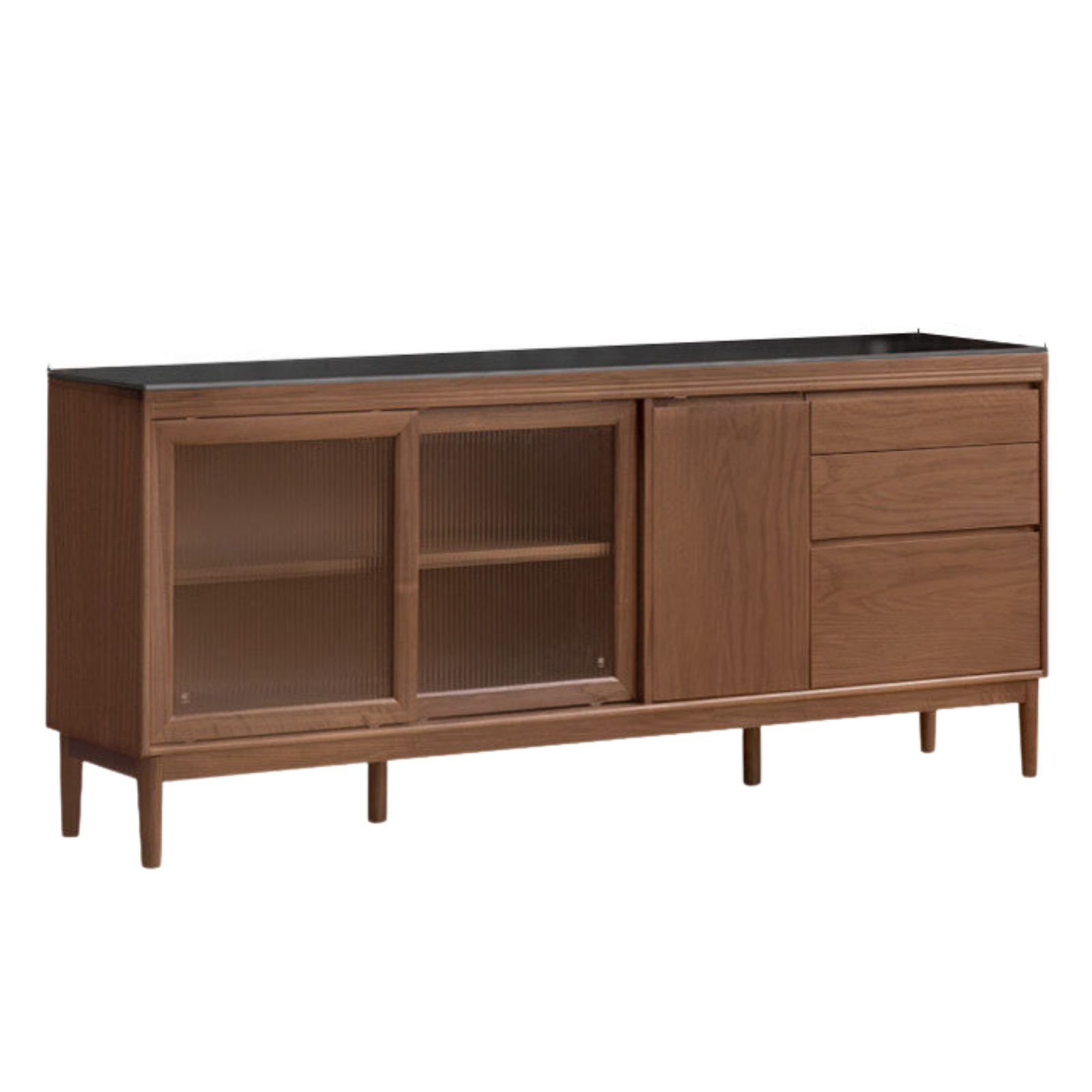 Black Walnut, Oak, Sandalwood, Ash, White Ash Solid Wood Rock Board Sideboard